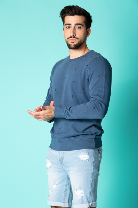 SWEATER HARRAN E23 RUSTY Azul
