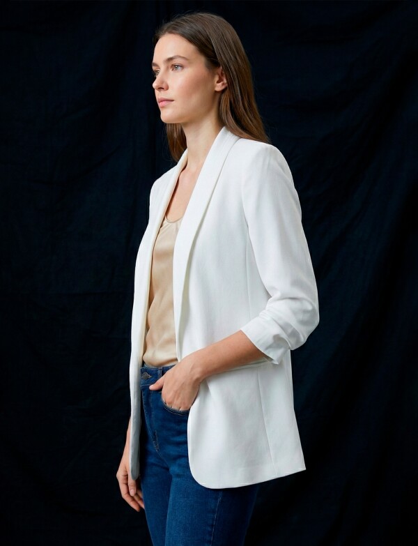 Blazer Manga Frunce CRUDO