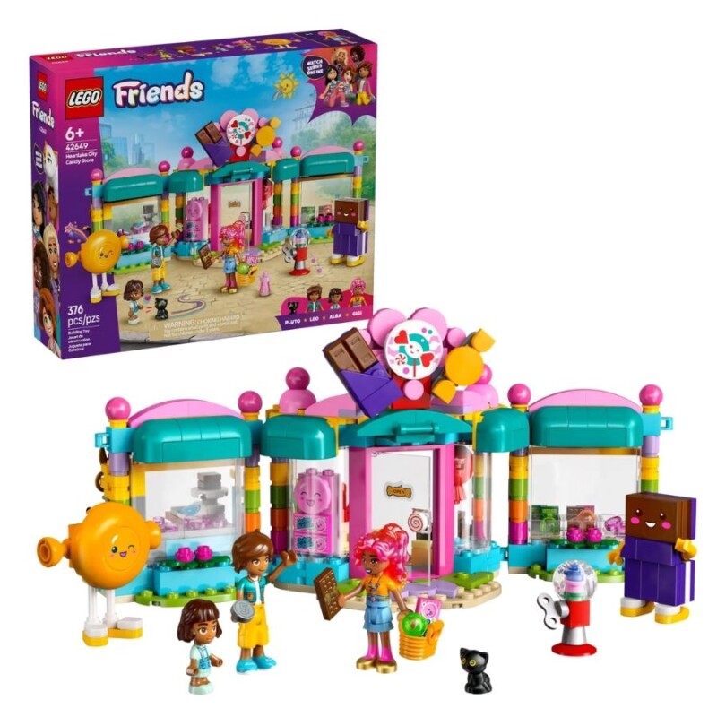 Lego Friends Tienda De Golosinas Heartlake City 42649 + Mini Figuras Lego Friends Tienda De Golosinas Heartlake City 42649 + Mini Figuras