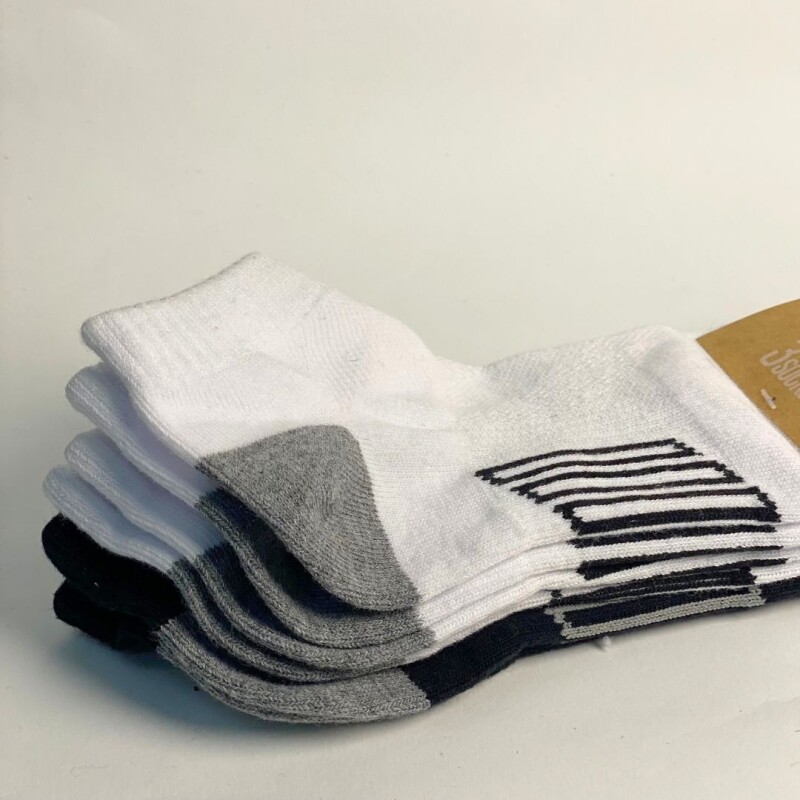 Soquete deportivo Pack x Slowly White/grey