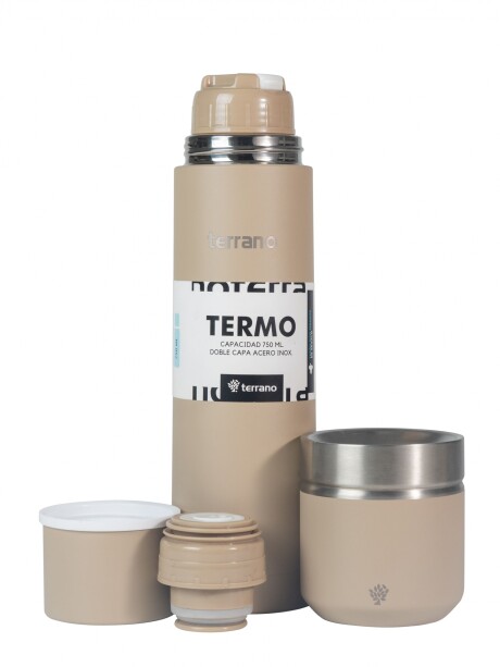 Kit Termo Acero Bala 750mL + Mate Folkie Arena