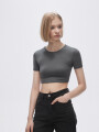 Remera Hazakura Gris Oscuro