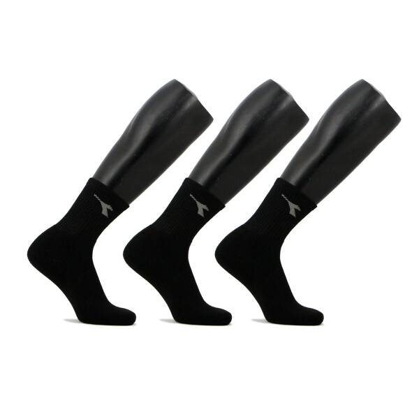 Medias Algodón Diadora Lucca X 3 Negro