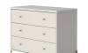 Cómoda Jasper 3 cajones White Gloss Gold