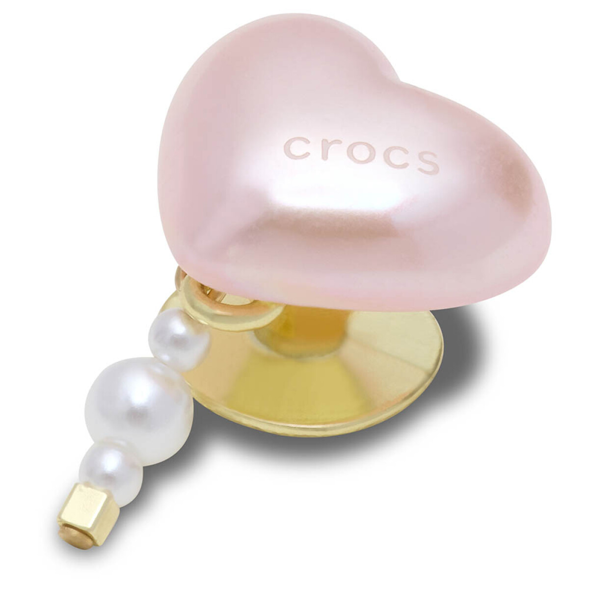 Jibbitz Pink Pearl Heart 