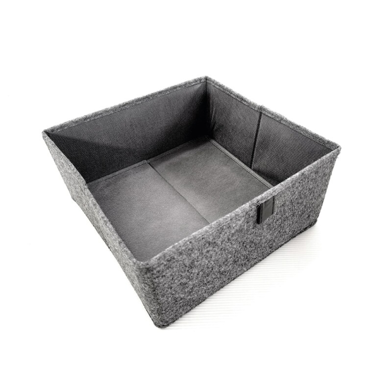 ORGANIZADOR FIELTRO GRIS 28x28x13CM ORGANIZADOR FIELTRO GRIS 28x28x13CM