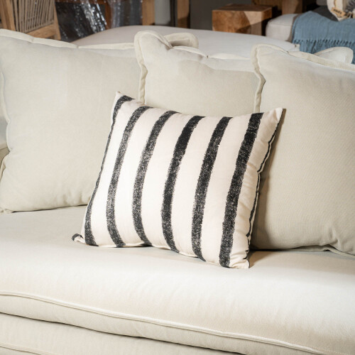 Funda almohadón margarita, negro Funda almohadón margarita, negro