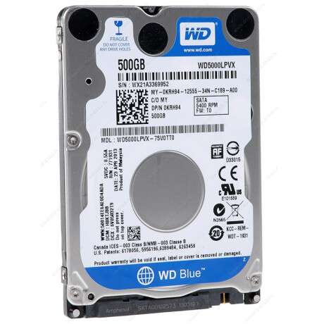 Disco Duro Notebook 500GB 2.5'' Sata 001