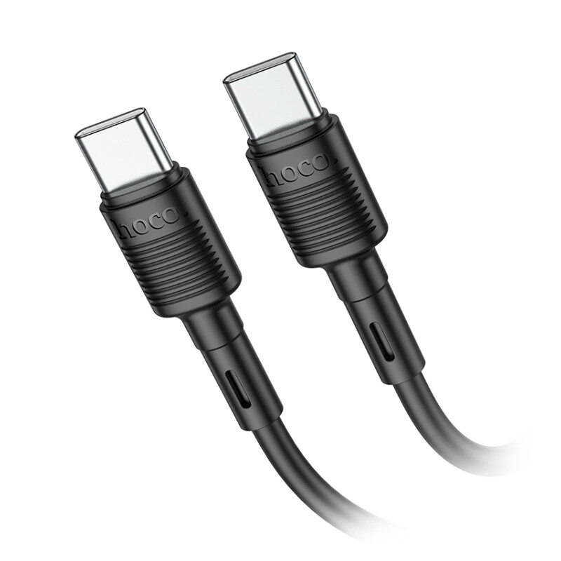 Cable de Datos HOCO X96 USB-C a USB-C Negro 1mt Cable de Datos HOCO X96 USB-C a USB-C Negro 1mt
