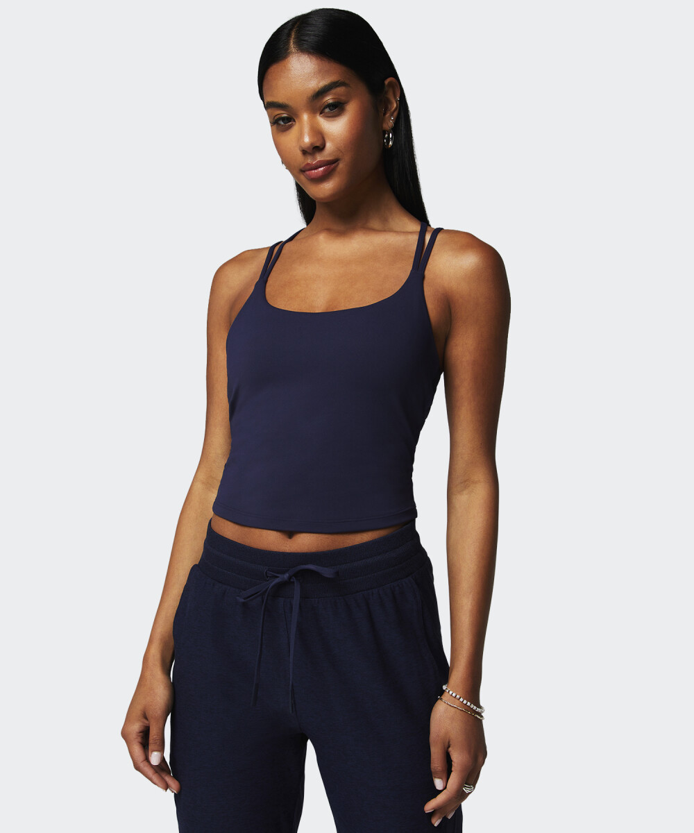 Top Fabletics Built In Bra - Azul 