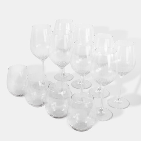SET DE COPA/VASO VIDRIO 12PZAS Unica