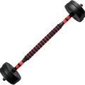 Mancuernas Set 3 En 1 Con Barra 20kg Rojo