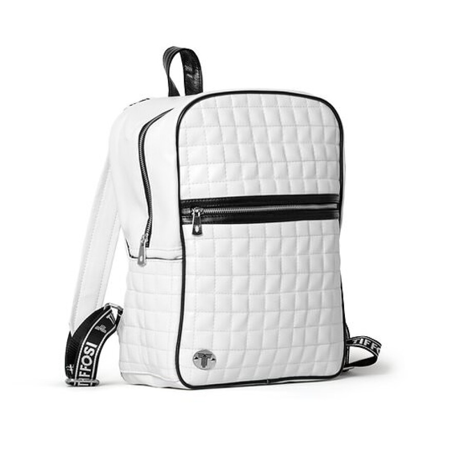 Mochila Tiffosi Cuadrille Blanco - Negro