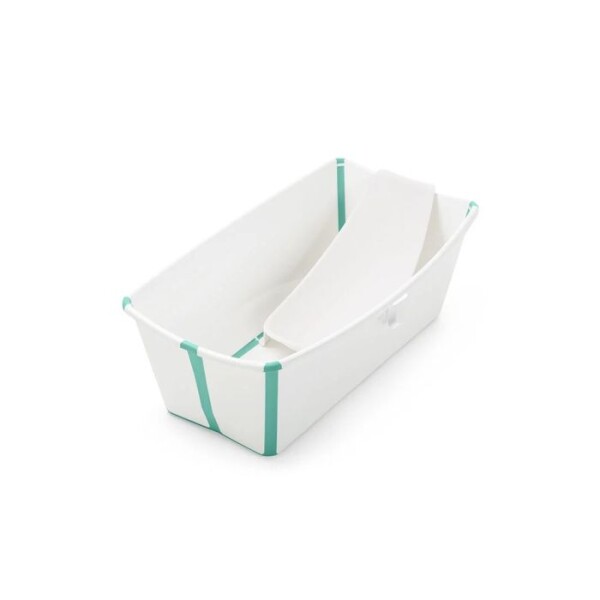 Baño Stokke flexibath set c reposera blanco verde agua