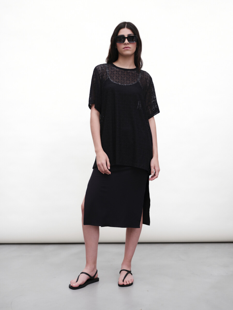 Beach cover up - Remerón Oggi - Negro 
