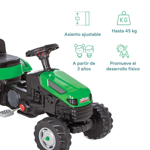 Auto Tractor Con Zorra Remolque Pedal Infantil Niños Pilsan Montable Auto Tractor Con Zorra Remolque Pedal Infantil Niños Pilsan Montable