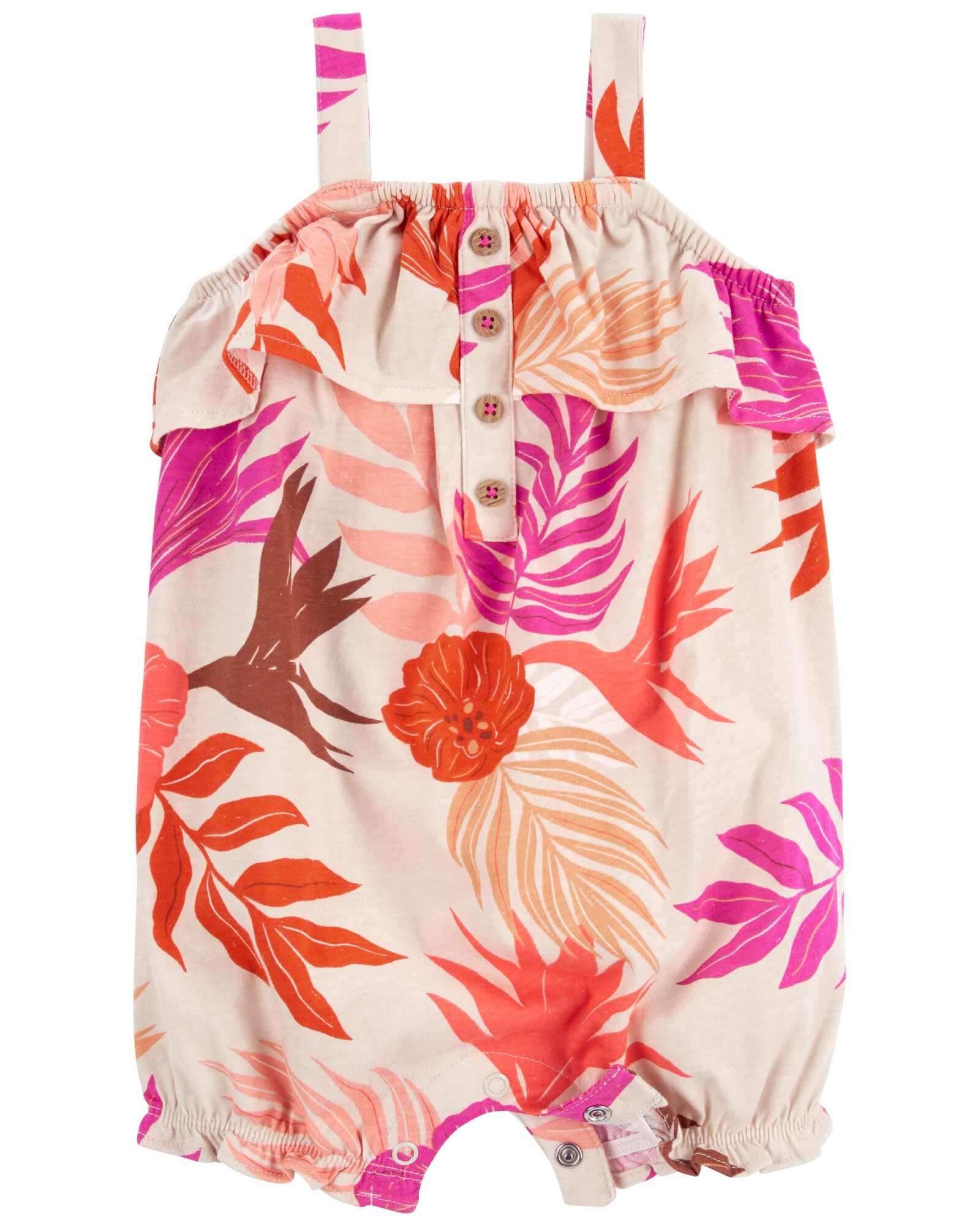 Monito bombachudo de algodón diseño floral Sin color