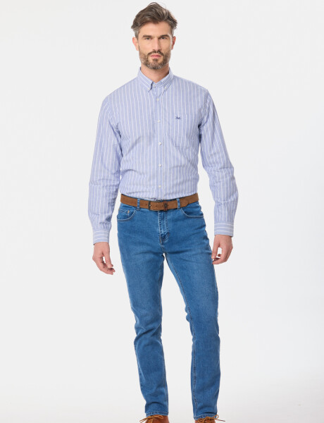 PANTALÓN DE JEAN SKINNY Azul claro