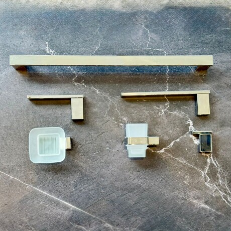 Juego de Accesorios para Baño 6 Piezas en Acero Inoxidable Juego de Accesorios para Baño 6 Piezas en Acero Inoxidable