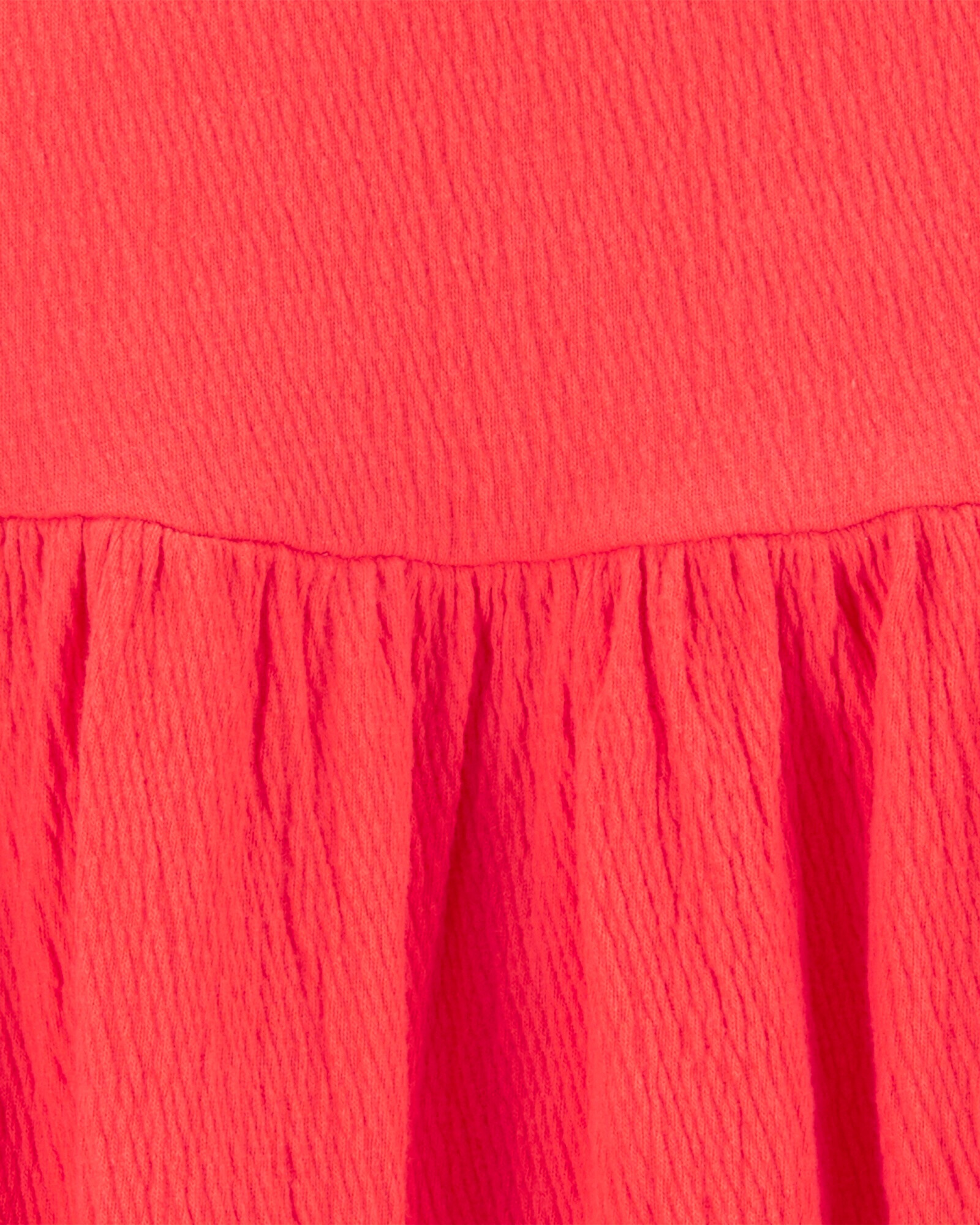 Vestido de jersey arrugado, escalonado Sin color