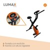 Bicicleta Fija Ergométrica Plegable Altura Ajustable Naranja