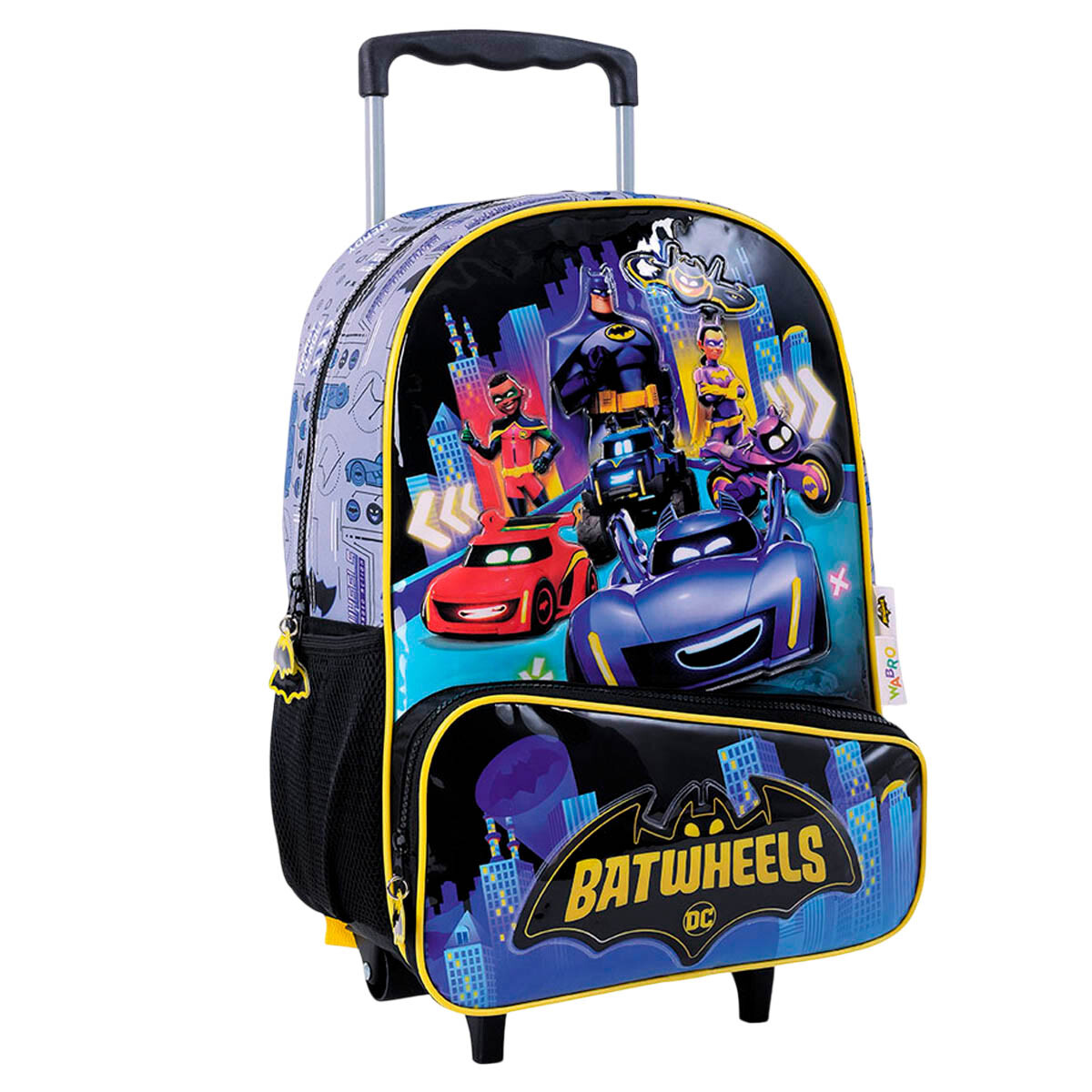 Mochila Infantil Batwheels C/carro 30cm Escolar - Azul 