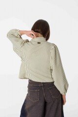 Camisa Aisling Crudo/Verde