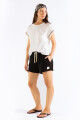 FRINGES TEE Cream