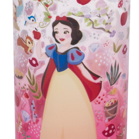 Botella Plática Relieve Princesas Disney 600 ml Blancanieve