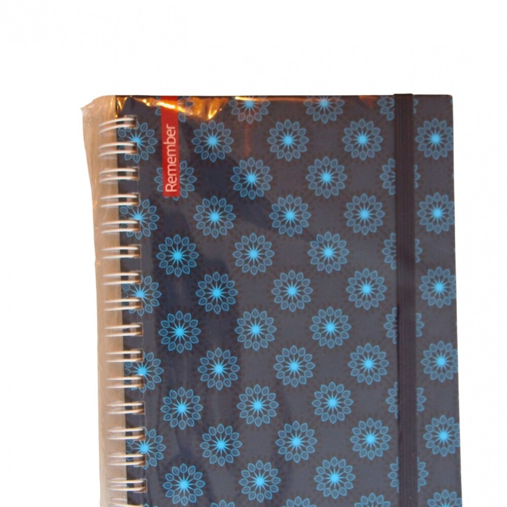 CUADERNO REMEMBER PRINT 17X23 TAPA MANDALA AZUL