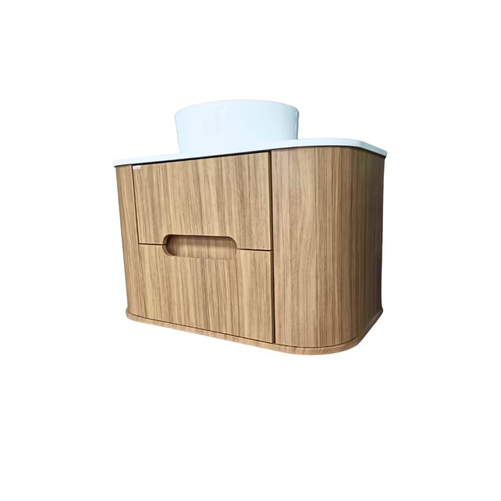 Mueble de baño suspendido Eleonora 80 cm Blanco/Catedral con bacha Mueble De Baño Suspendido Eleonora 80 Cm Blanco/catedral Con Bacha