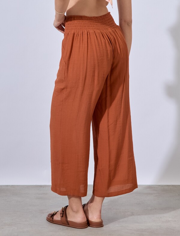 Pantalon Crop TOSTADO