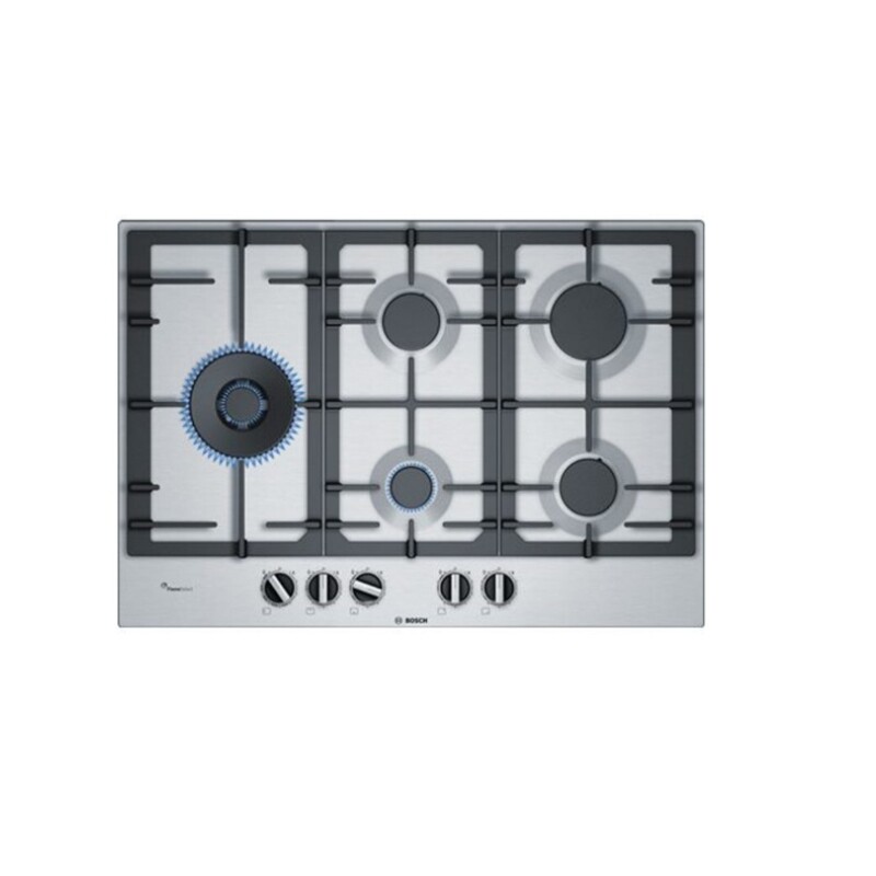 Anafe a Gas Bosch 5 hornallas Inox 75 cm Anafe a Gas Bosch 5 hornallas Inox 75 cm