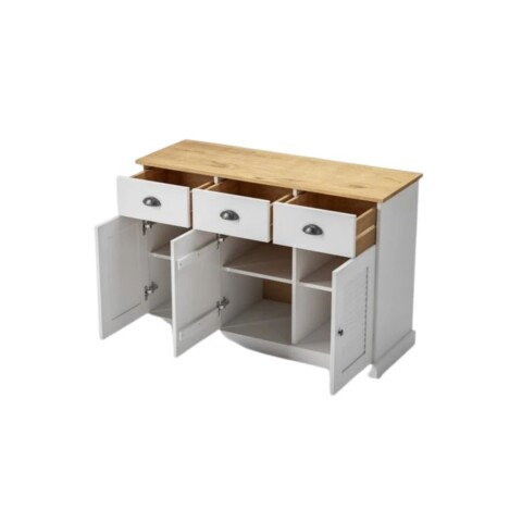 APARADOR - 3 PUERTAS - 3 CAJONES - LÍNEA VALENCIANA - BLANCO ROBLES Aparador - 3 Puertas - 3 Cajones - Línea Valenciana - Blanco Robles