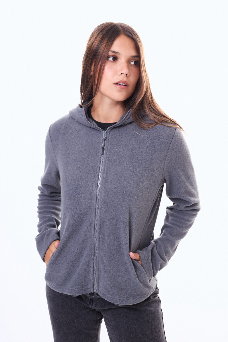 Campera de micropolar Tarifa Gris