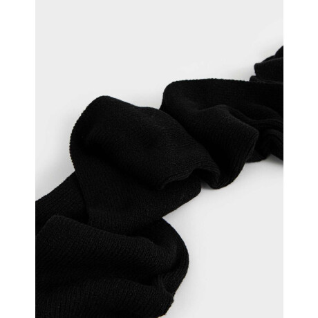 Bufanda Con Tag Negro