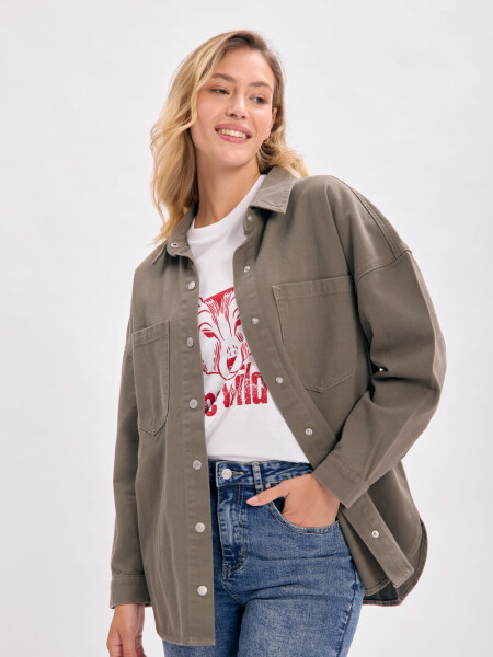 Sobrecamisa jean Verde