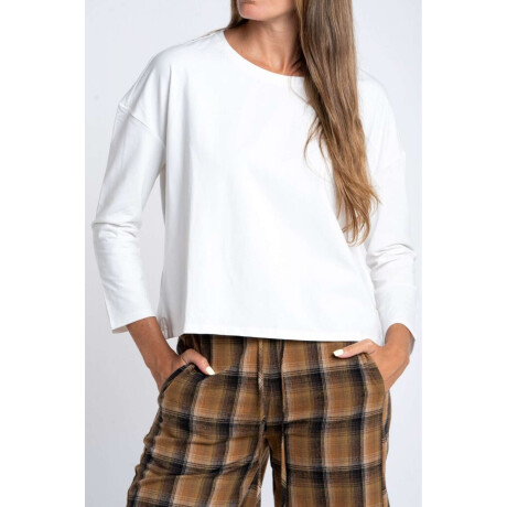 Remera Manga Larga Algodon Elastano Nacar