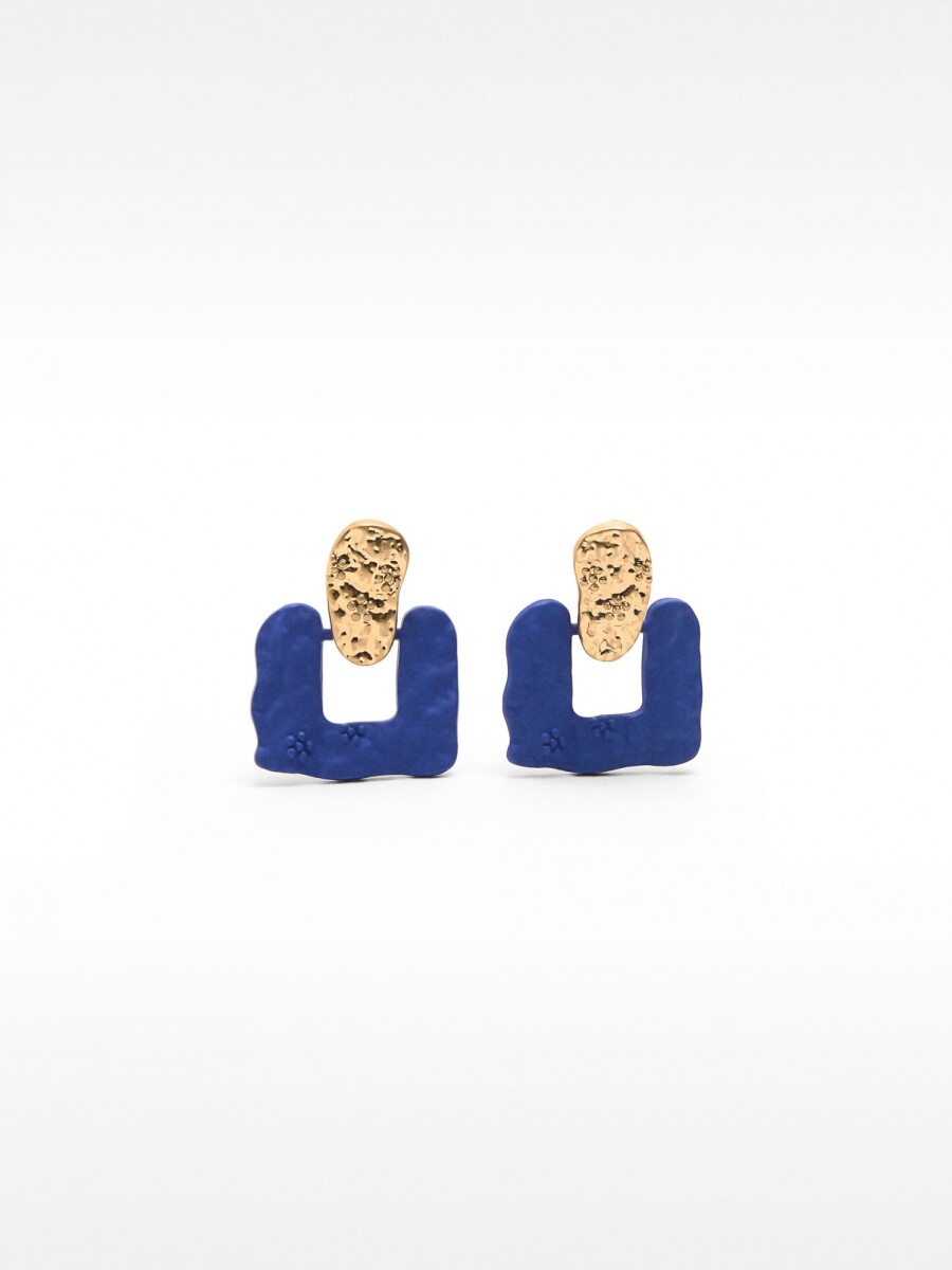 Pendientes Con Efecto Mate indigo