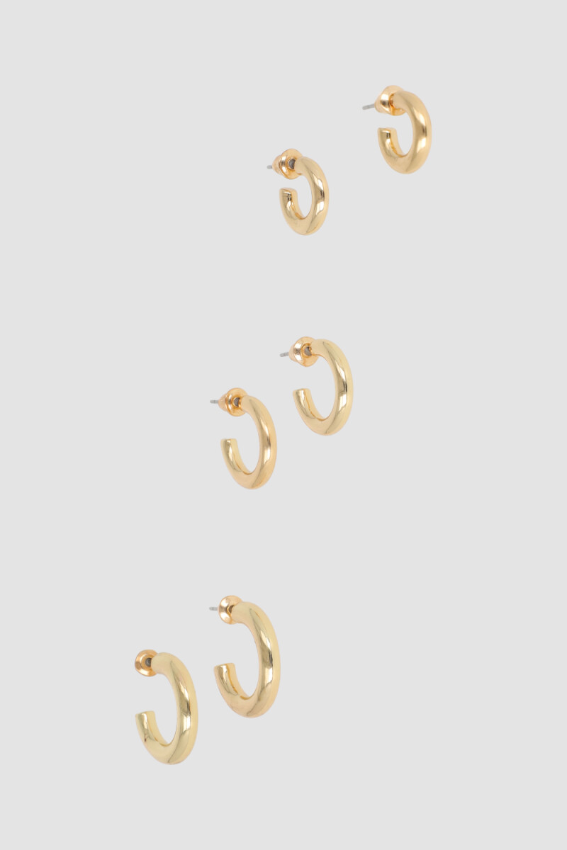 Pack x 3 aros smile ii - Oro fuerte 