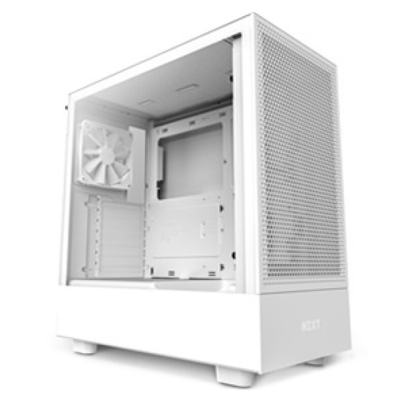 NZXT H series H5 Flow - Mid tower - placa ATX extendida - panel lateral con ventana (cristal templado) - sin fuente de alimentac NZXT H series H5 Flow - Mid tower - placa ATX extendida - panel lateral con ventana (cristal templado) - sin fuente de alimentac