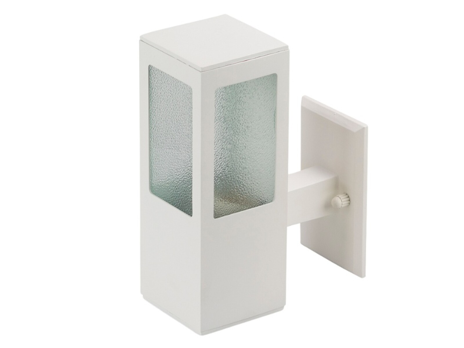 APLIQUE DE MURO GARTEN VCP VIDRIO 1XE27 ALUMINIO BLANCO 