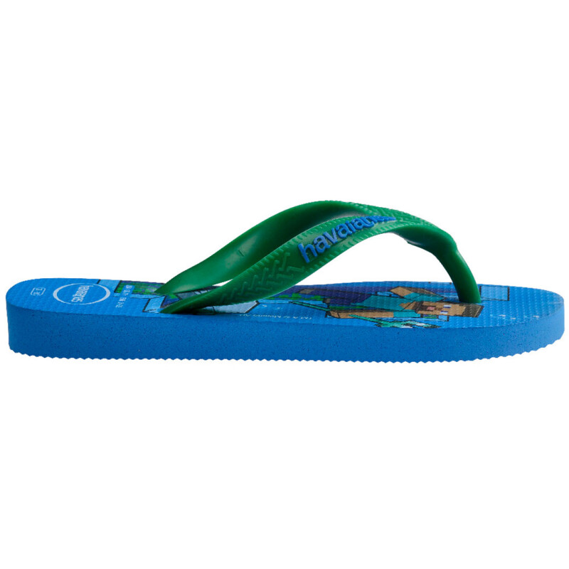 Sandalias de Niño Havaianas Minecraft Azul - Verde