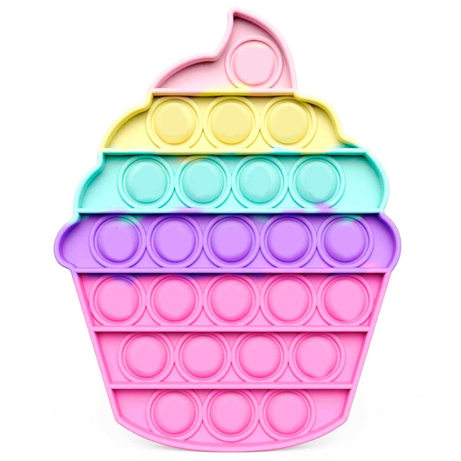Pop It Fidget Toys Juguete Anti Estrés Cupcake — El Rey del