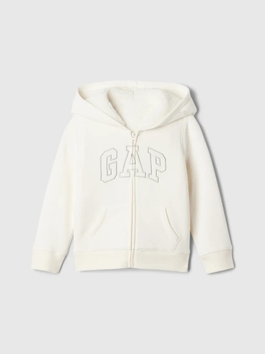 Canguro Con Corderito Logo Gap Toddler Niña - Ivory Frost 