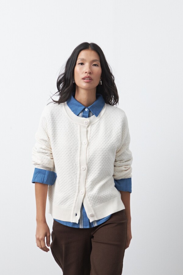 CARDIGAN TEODORA Crudo