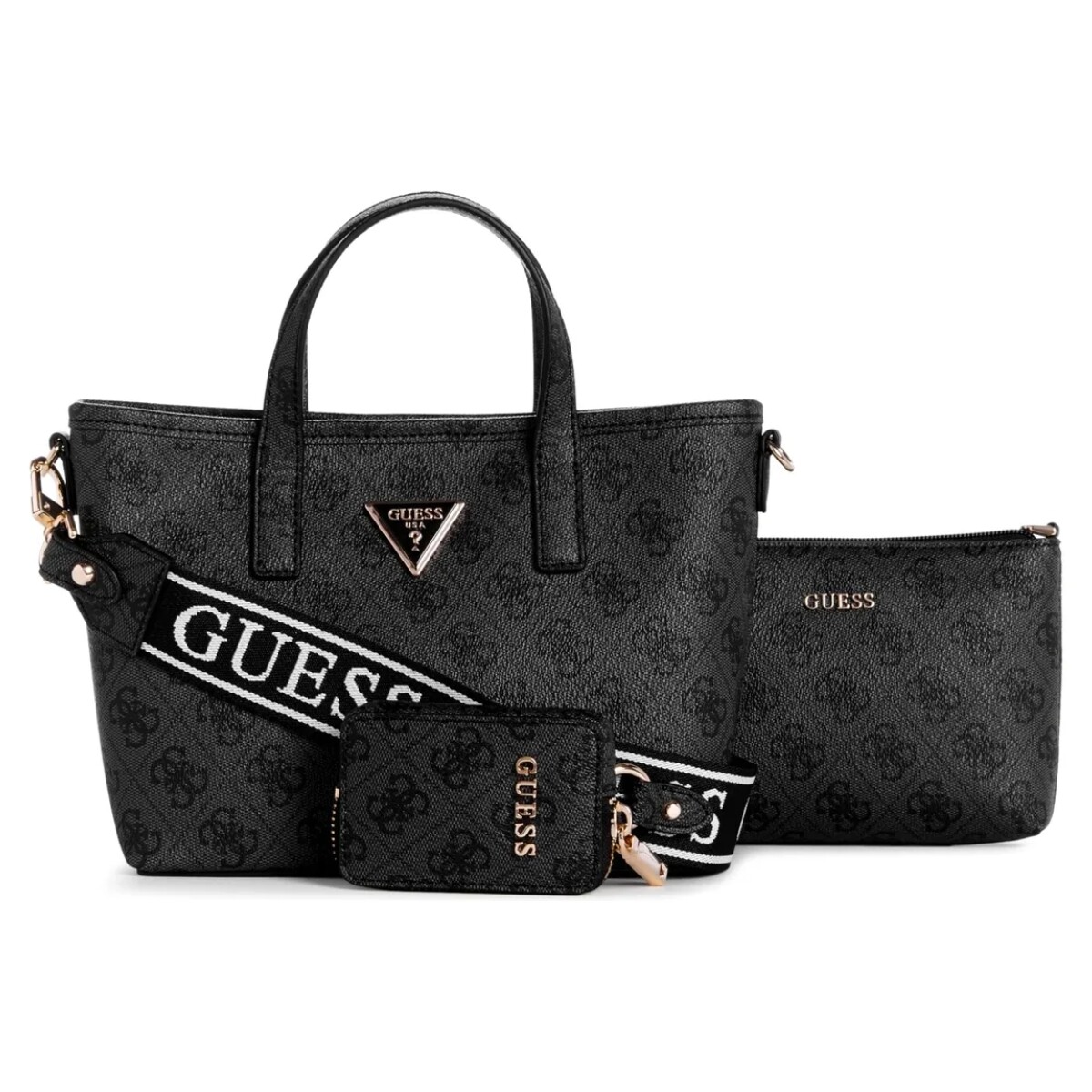 Cartera Guess Latona II Negro Logo 