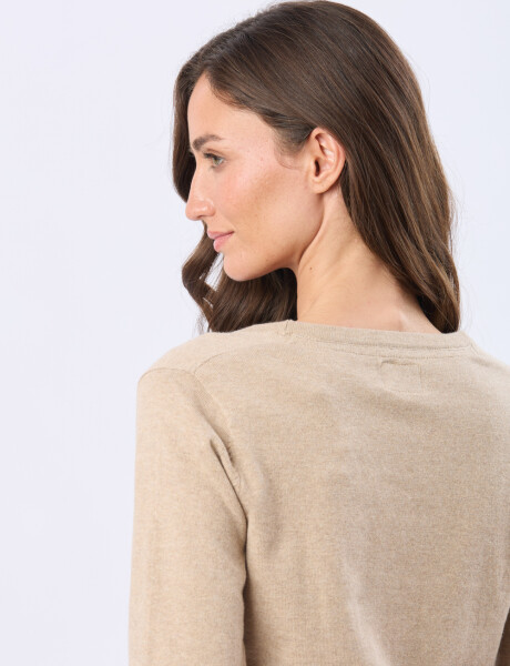 SACO TEJIDO CLÁSICO Beige