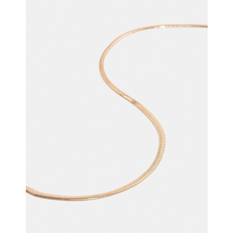 Collar Corto De Cadena Dorado