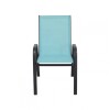 Silla de Textilina metal Turquesa